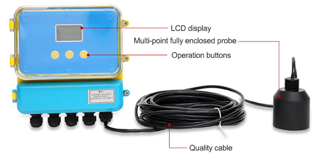 2 Channels Intelligent Split Ultrasonic Level Gauge 3