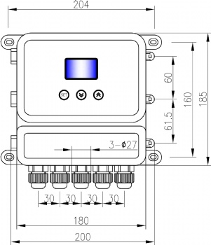  GPRS Wireless Ultrasonic Level Meter	